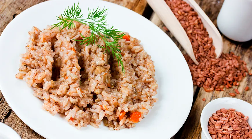 Плов из риса Девзир с овощами