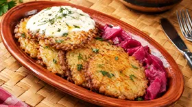 Драники с мясом в духовке