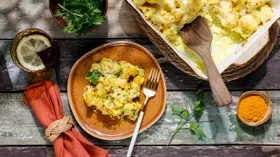 Запеченная цветная капуста с сыром по-домашнему