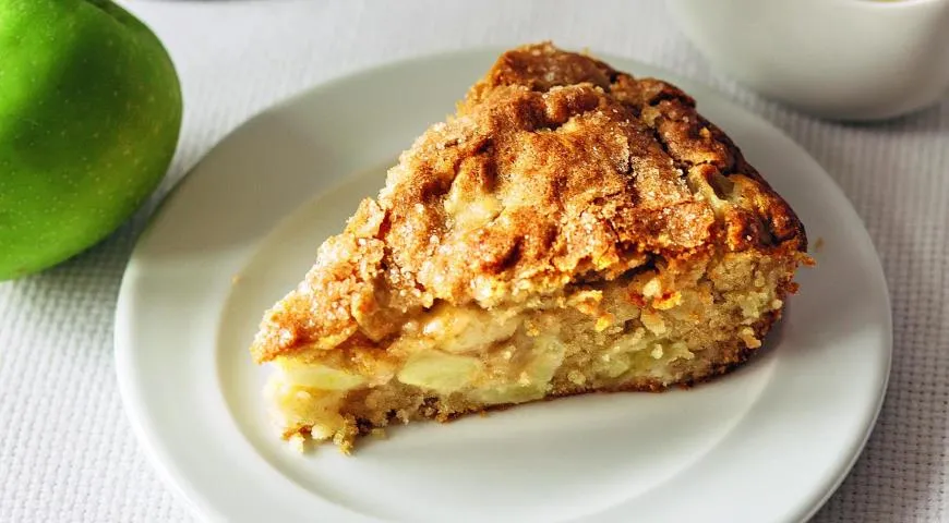 Ирландский яблочный пирог с заварным кремом, рецепт см. здесь