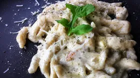 Ньокки с белыми грибами и ароматом трюфеля