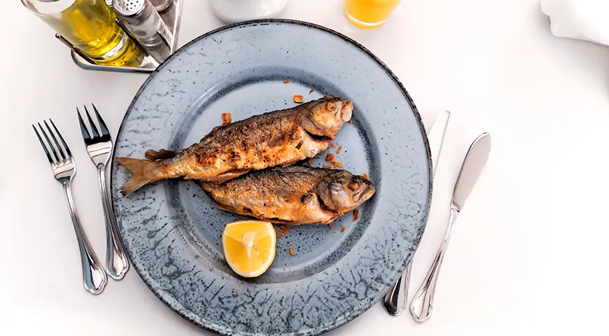 Жареный луфарь