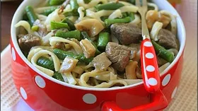 Рецепты с овощами, вешенками и бобовыми