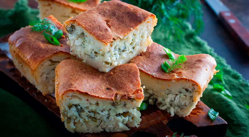 Заливной пирог на сметане