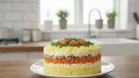 Новогодний салат «Северное сияние»