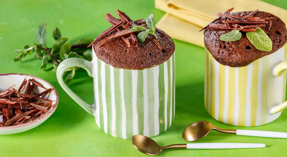 Кекс в кружке в микроволновке за 5 минут