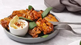 Куриные крылышки в сливочно-чесночной глазури