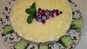 Рецепты с сырами, майонезом и огурцом