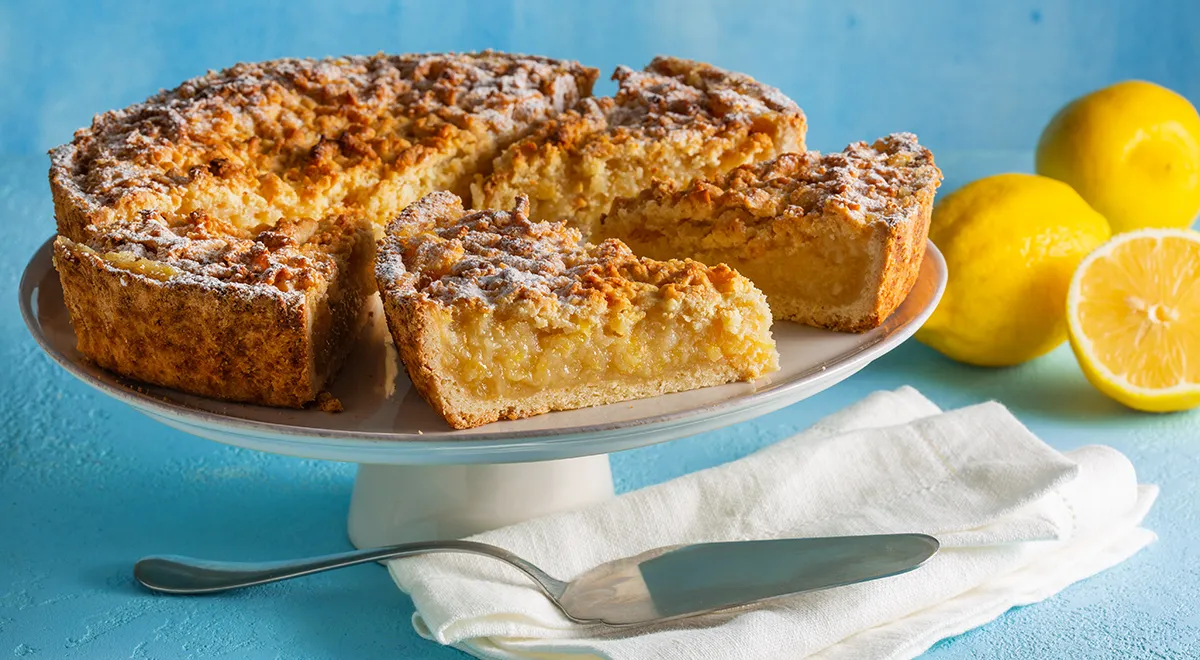 Тертый лимонный пирог