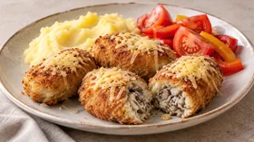 Крокеты грибные (Новогодняя закуска)