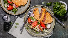 Рецепты с мукой пшеничной, яйцом и говядиной
