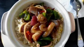 Рис с морепродуктами по-китайски