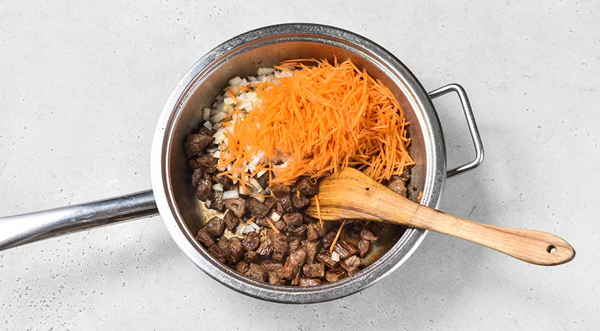 Штрудли (нудли) с мясом и картофелем