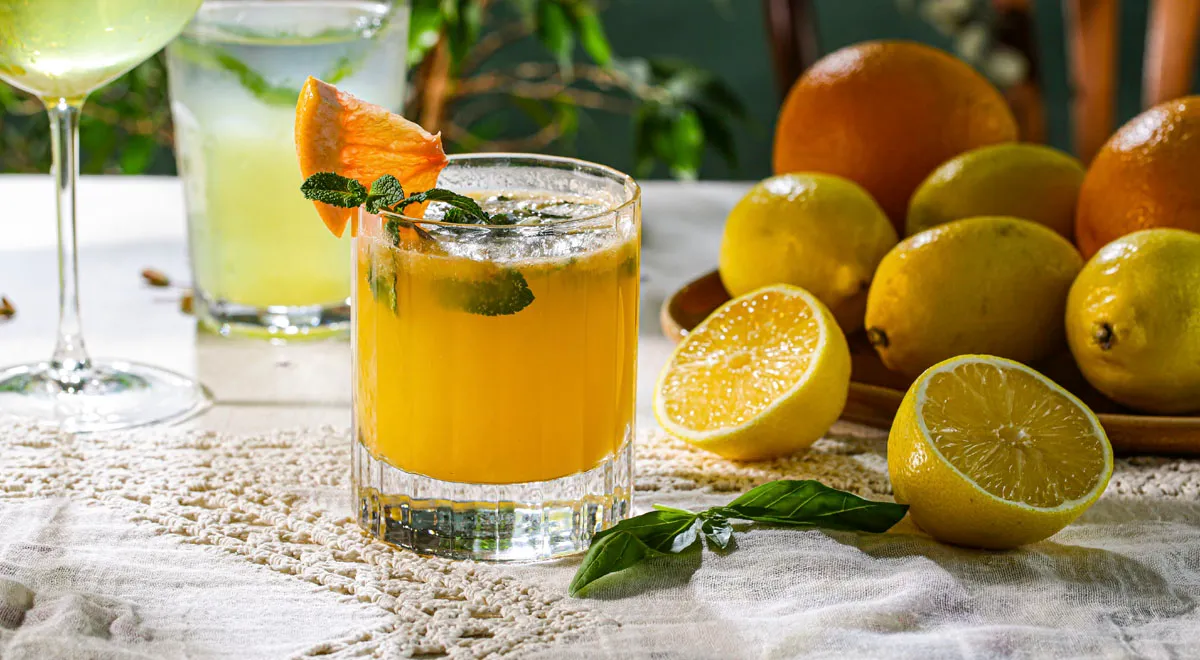 Рецепт коктейля Негрони с грейпфрутом