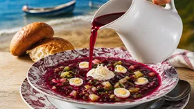 Холодный свекольник без мяса