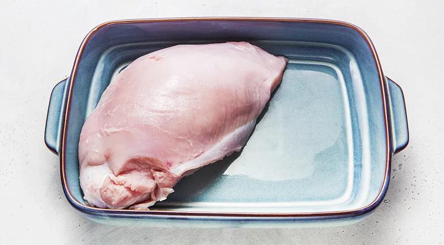 Запеченная грудка индейки с картофелем