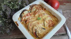 Рецепты с сырами, маслом оливковым и баклажаном