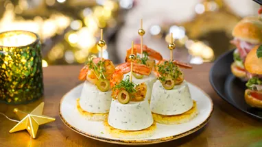 Закуска с креветками на праздничный стол