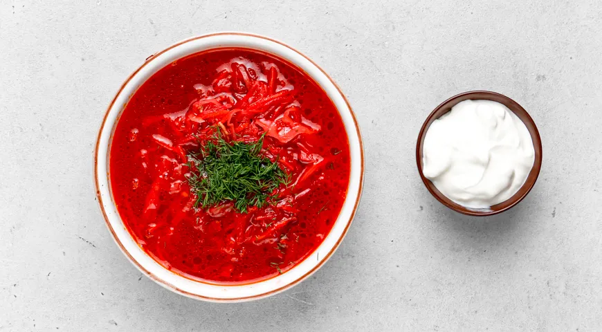 Борщ с тушёнкой