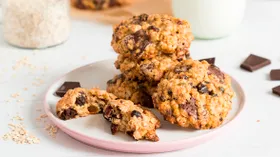 Овсяное печенье с кусочками шоколада