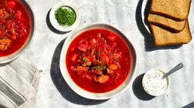 Рецепты с мясом, свёклой и томатами