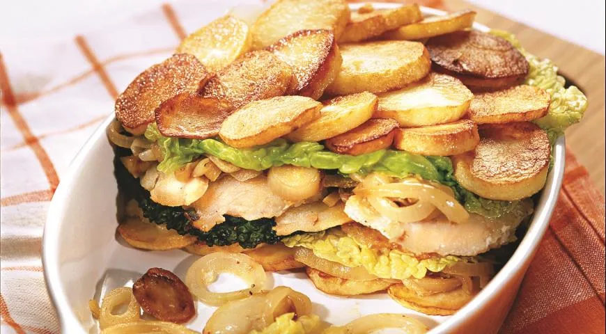 Запеканка рыбная по-гамбургски