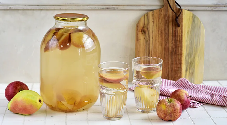 Компот из яблок и груш 