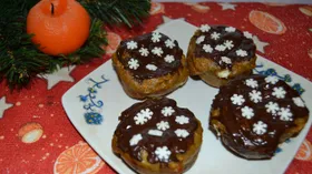 Морковные кексы с творогом и шоколадом