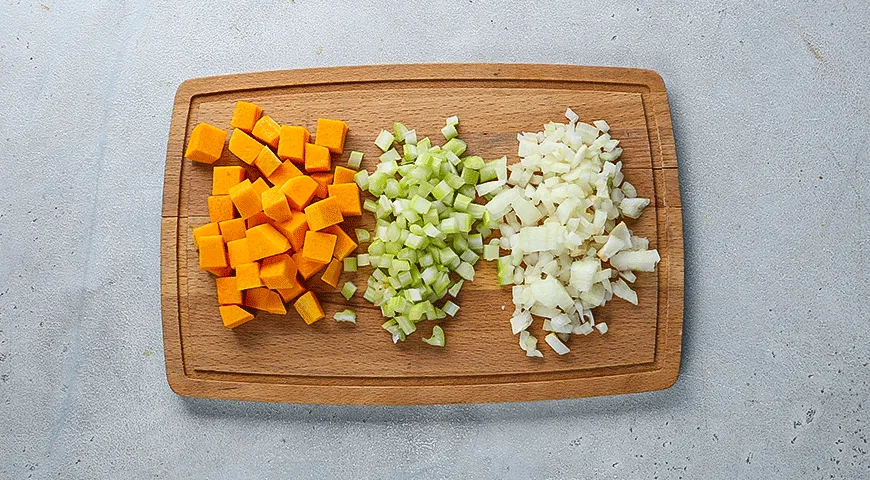 Постный минестроне с тыквой