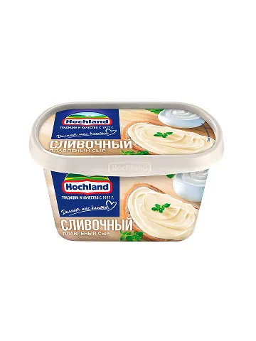 HOCHLAND сыр плавленый сливочный м.д.ж. 55% пл/ванночка 400г