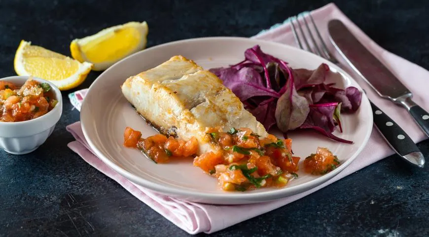 Рецепт нельмы с томатно-чесночным соусом