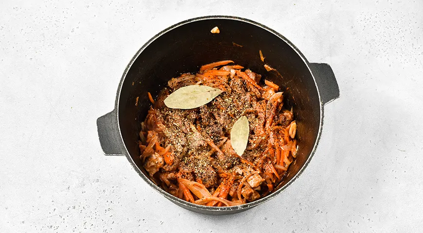 Гречка по-купечески в казане