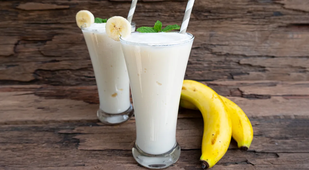 Рецепт молочного бананового коктейля