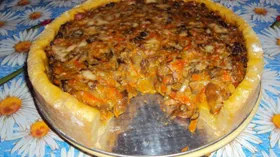 Рецепты с мукой пшеничной, твёрдыми сырами и морковью