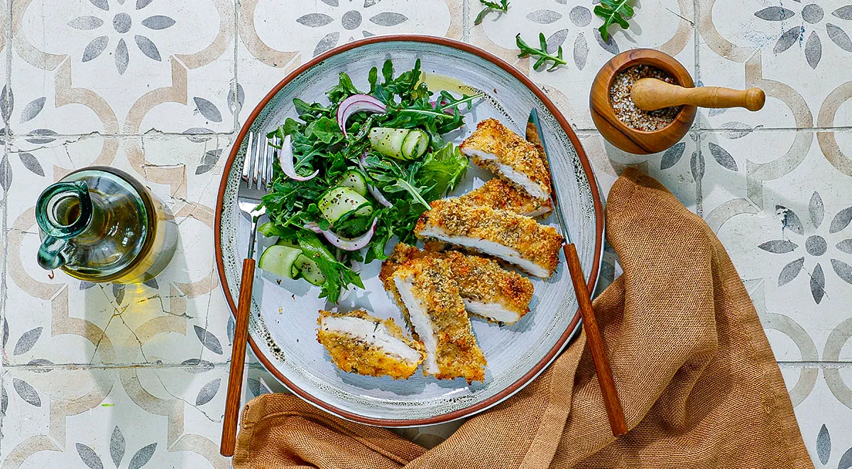 Шницель из индейки в духовке