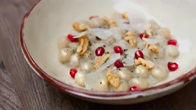 Простые рецепты с грецким орехом и гранатом