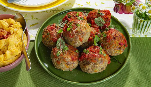 Куриные тефтели с овощами