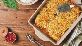 Рецепты с овощами, майонезом и горбушей