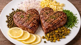 Валентинки из вагю: к 14 Февраля в Москве появились стейки в форме сердечек