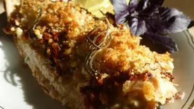 Рецепты с рыбой, твёрдыми сырами и базиликом