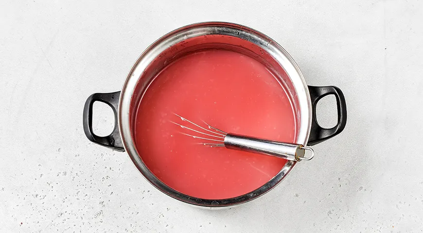 Кисель из малинового варенья