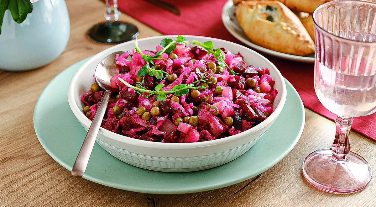 Рецепт винегрета с квашеной капустой