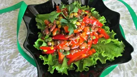 Рецепты с кукурузой, фасолью и сладким перцем