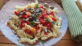 Рецепты с овощами, пастой и шампиньонами