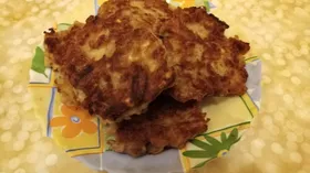Оладьи с кабачком и фаршем
