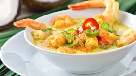 Суп с креветками на кокосовом молоке