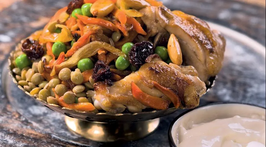 Плов с нутом или чечевицей