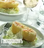 Картофель-пашот, начиненный сыром