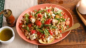 Рецепты с бобами и сыром Фета