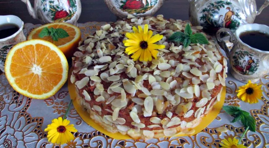 Готовим миндально-тыквенный пирог "Bolo de abobora ou bolo mimoso"